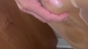 Quick cum in leggings