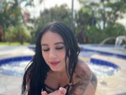 Fucking in the pool - MeganRay7 1/16