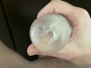 Double cum with masturbator feels so good 8/16