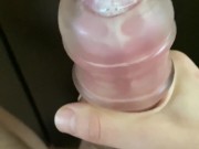 Double cum with masturbator feels so good 9/16