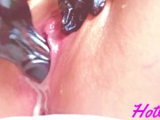 ファンタジーブラックドラゴンディルドで 雌穴をひたすらほじり失禁×２回 人外ディルドで穴責めオナニー 10/16