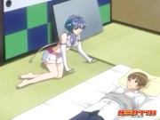 HENTAI PROS - Sex Goddess Fauna Fucks And Sucks Kosuke's Hard Cock To Try And Purify Him 6/16