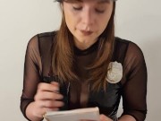 Naughty police woman interviews 3/16