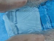 Letting fast water run across the top of my feet as I drain a pool 13/16