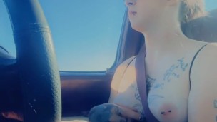 Flashing everyone while driving