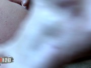 Outdoor gonzo with Sweet south american babe Leyre Blue in sexy tight black leggings 16/16