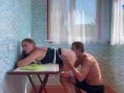 Hot maid pleases her master instead of cleaning 4/16