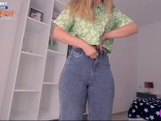 Stuck in My Pants! How Much Cum Did it Take For Her to Slip Out of The Trap? 2/16