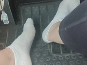 Meet Tiffani and come pedal pumping and revving in white ankle socks 5/16