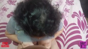 Le hago una paja con los pies a mi hermanastro y me llena la concha de leche Creampi Ft Eddie Queens