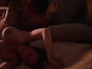 Romantic couple making love under the moon 7/16