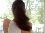 Sexy Babe Lana Rhoades Spreads Wide For Long Cock 1/16