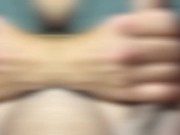 So much cum during this intense orgasm 3/16