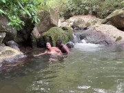 Horny colombian milf shows me her big tits outdoors and we fuck inside the river 8/16