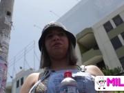 FREE VIDEO - Homemade take your waters!! Big tits on the street approach my hands 1/16