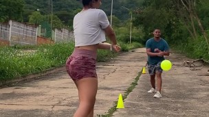 Female baseball player ⚾️ gives me hard sex, sucks and fucks - for being a starter in the next game