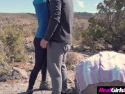 Petite Woman On A Hike Gets Dicked Down By Stranger 1/16