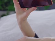 WOWGIRLS Beautiful model Sofilie getting horny watching porn and rubbing her pussy 2/16