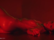 ULTRAFILMS Gorgeous Ukrainian model Sybil oiling herself and passionately fingering her pussy 13/16