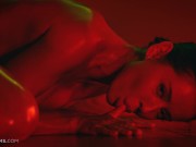 ULTRAFILMS Gorgeous Ukrainian model Sybil oiling herself and passionately fingering her pussy 15/16