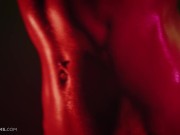 ULTRAFILMS Gorgeous Ukrainian model Sybil oiling herself and passionately fingering her pussy 6/16