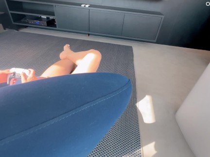 My sister's best friend likes to play with video games and my dick - AdaKham