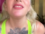 Can you keep up? 420 Edging joi w Hot Blonde w Big Natural Tits Smoking 13/16
