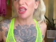 Can you keep up? 420 Edging joi w Hot Blonde w Big Natural Tits Smoking 14/16