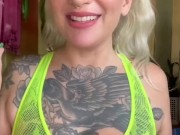 Can you keep up? 420 Edging joi w Hot Blonde w Big Natural Tits Smoking 7/16