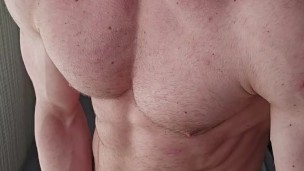 Tall muscular alpha Dom plays with his BWC