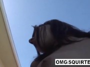 Small Tittied Brunette with a Pierced Pussy Loves Squirting 6/16