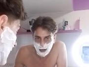 Caffè barba con pisciata finale mentre vi racconto le mie chiavate 11/16