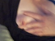 Stroking and bouncing titties 6/16