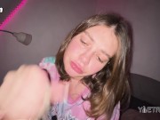 HE DOESN'T WANT ME TO RELAX. HE CHOKES ME WITH HIS COCK! 9/16