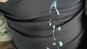 Cumming all over my Shirt after Edging 2 hrs