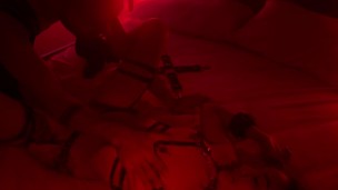 Bondage sometiendo a flaca latina en mi cuarto rojo-FILIP BACO