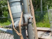 Tied up wife takes double creampie in public from husband and friend 7/16