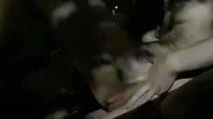 I edge in a parking lot fantasizing about getting caught