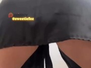 Twerking girl small pussy