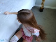 fucked a cutie in a school uniform and cum all over her skirt twice - Fox Alina 12/16