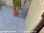 Fucked Myanmar girl while bathing with sarong (Full & Uncen in Fansly @BbwThaixxx) 26min 1/16