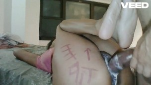 BIG DICK CUMS IN HER PUSSY AS SHE CUMS CREAMING