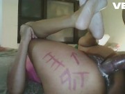 SUPER FAT BROWN DICK MAKES MY PUSSY CUM CREAMING