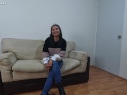 FAKE CASTING. Mexican gets hard fuck and cumshot in mouth at fake casting