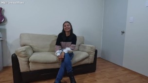 FAKE CASTING. Mexican gets hard fuck and cumshot in mouth at fake casting