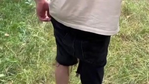 Twink boy outdoor