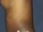 Petite Ebony Teen Side Fucks  Live On Snapchat