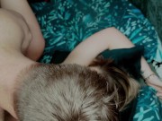 Cuckquean wife cleans up after watching her husband creampie a British Milf 9/16