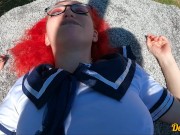 cutie in school uniform and glasses loves good anal sex in public 15/16