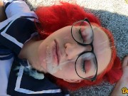 cutie in school uniform and glasses loves good anal sex in public 16/16